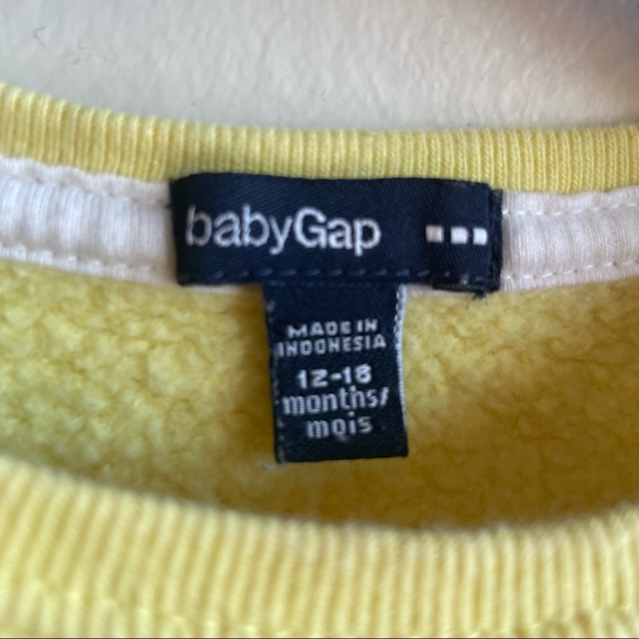 BABY GAP Yellow Crewneck Sweater - Picture 5 of 5